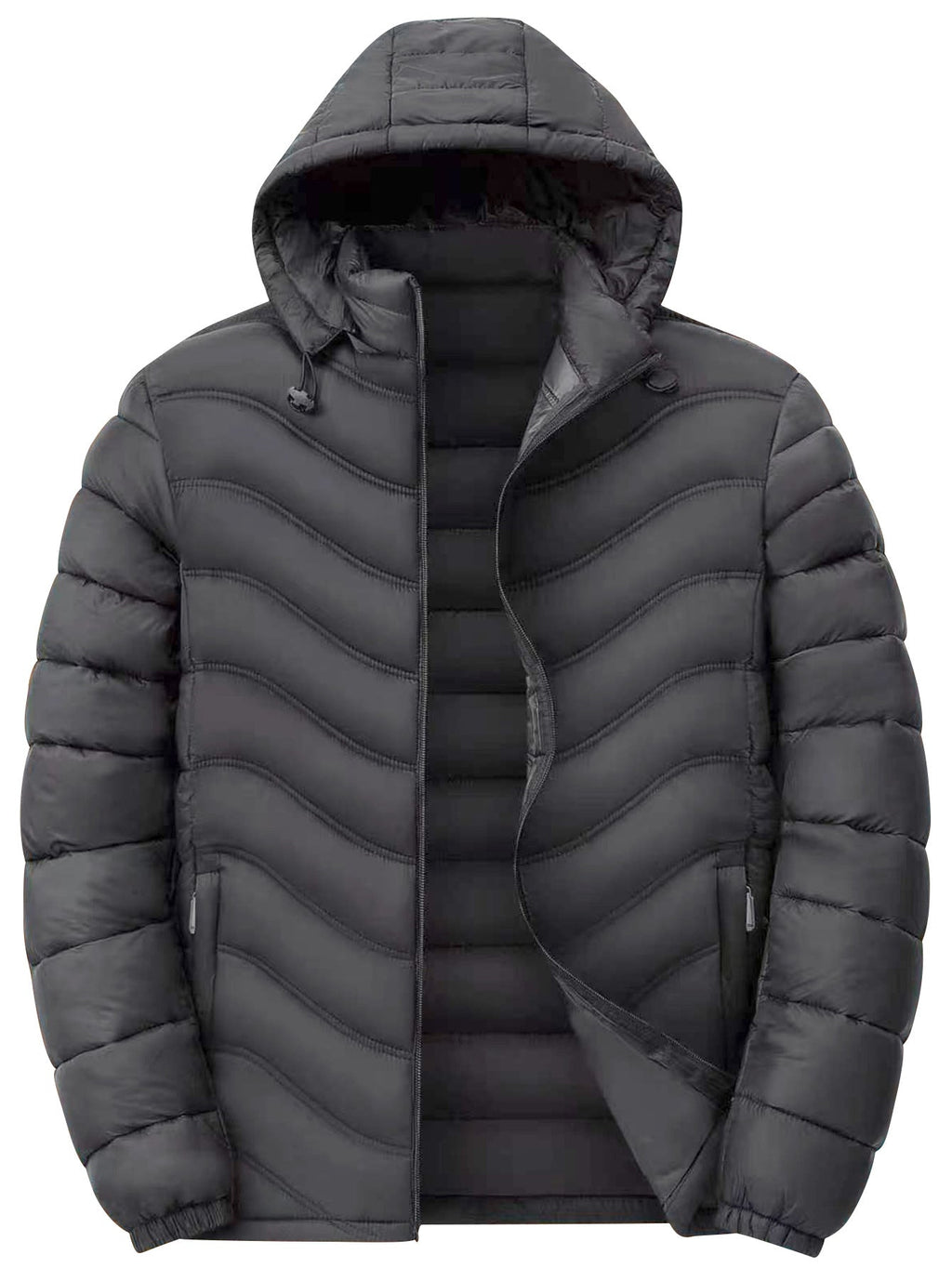 Eamon | Mens Puffer Jacket Padded Winter Jacket Lightweight Quilted Coat - 4