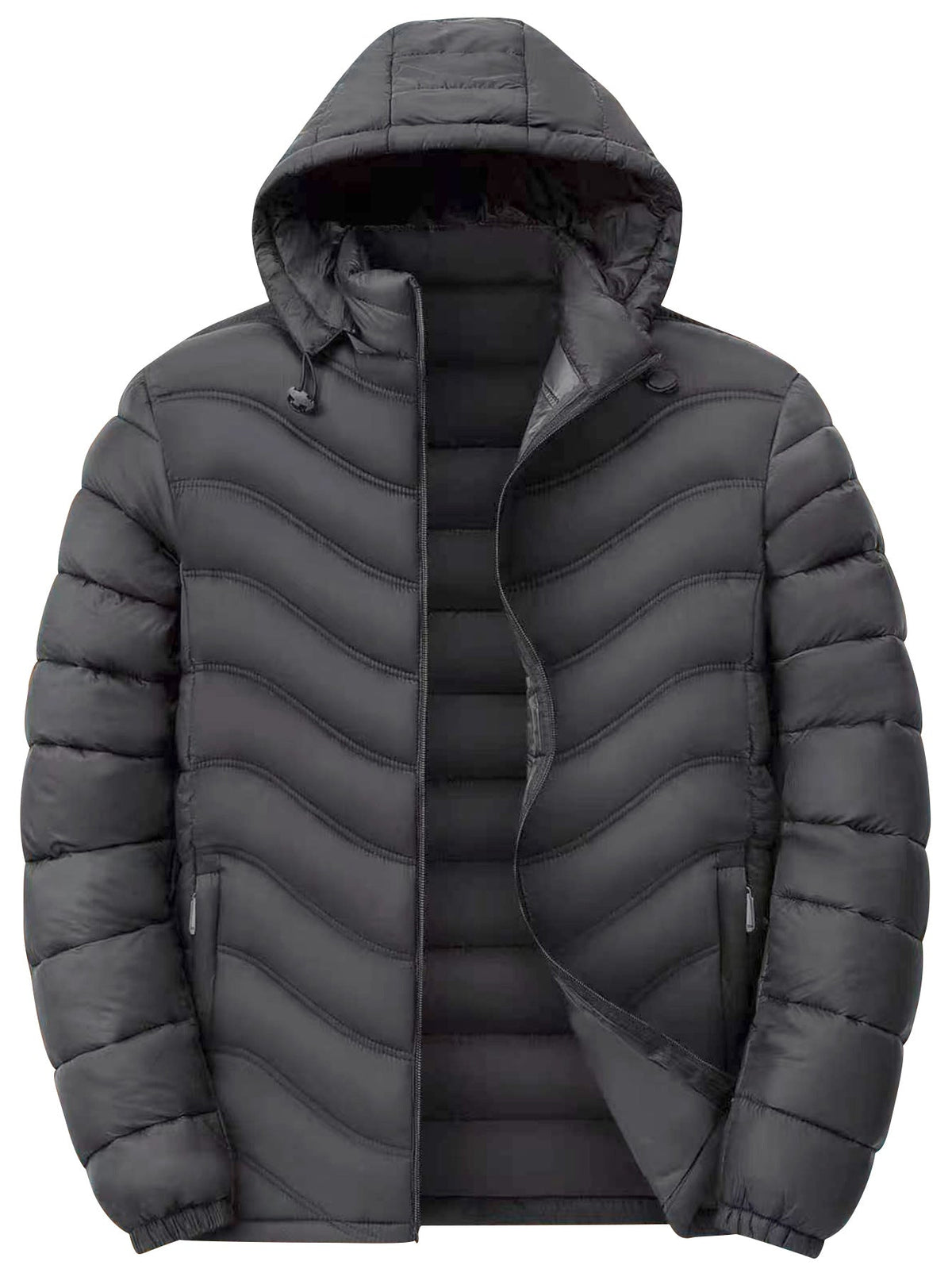 Eamon | Mens Puffer Jacket Padded Winter Jacket Lightweight Quilted Coat - 4