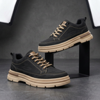 Easton Orthopedic Leather Sneakers - Black