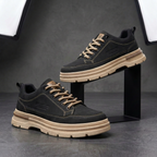 Easton Orthopedic Leather Sneakers - Black
