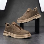 Easton Orthopedic Leather Sneakers - Khaki