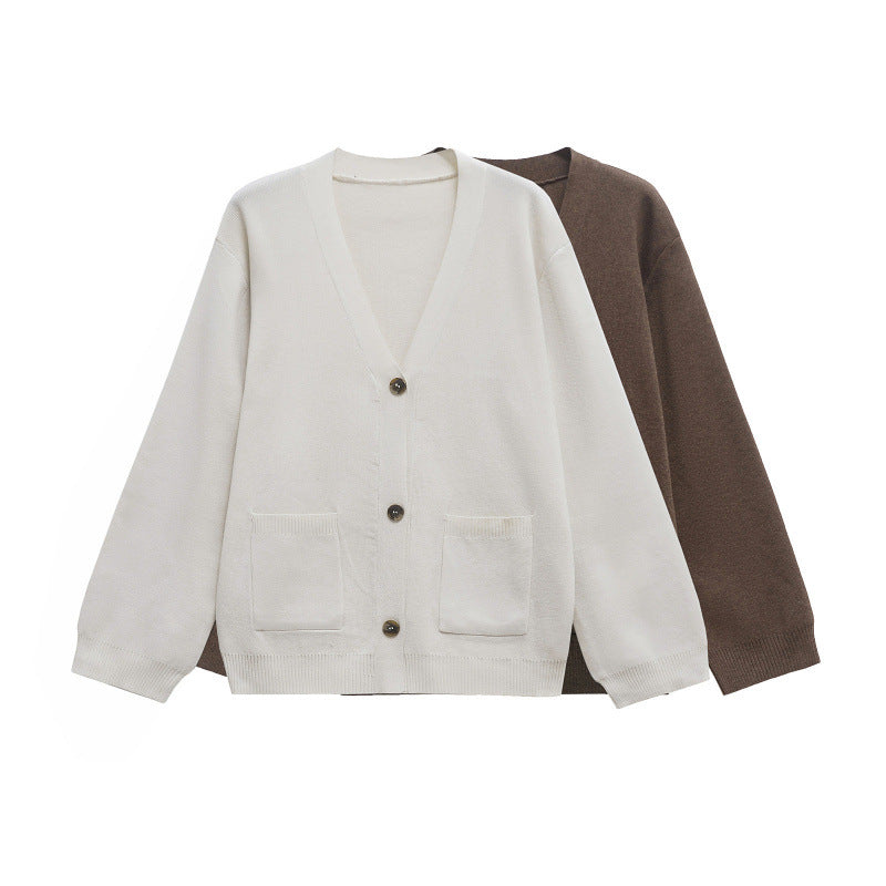 Effie | Womens Knitted Button Sweater Cardigan