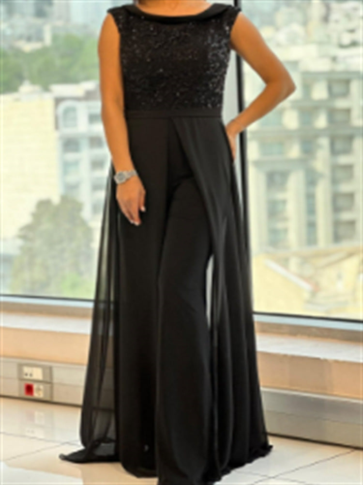 Elise | Womens Sequin Backless Cocktail Wedding Guest Prom Evening Occasion Long Dresses - 1