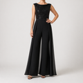 Elise | Womens Sequin Backless Cocktail Wedding Guest Prom Evening Occasion Long Dresses, Black