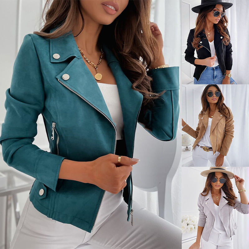 Elise | Womens Slim Fit Leather Jacket - 1