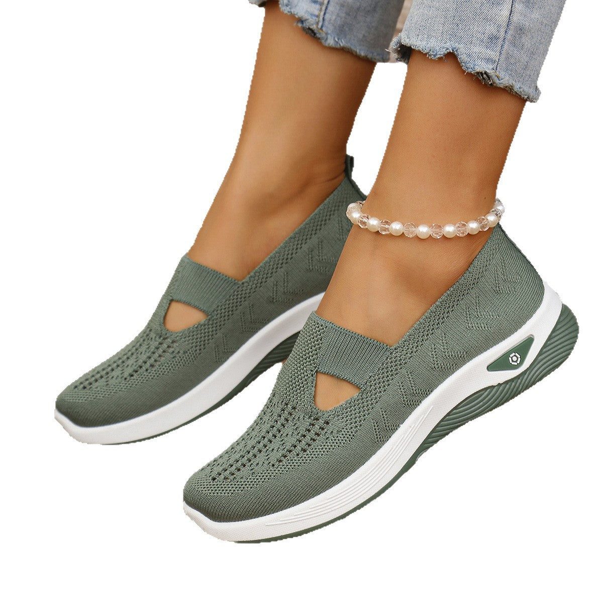Elka | Womens Flexible Knit Lightweight Shoes - 5