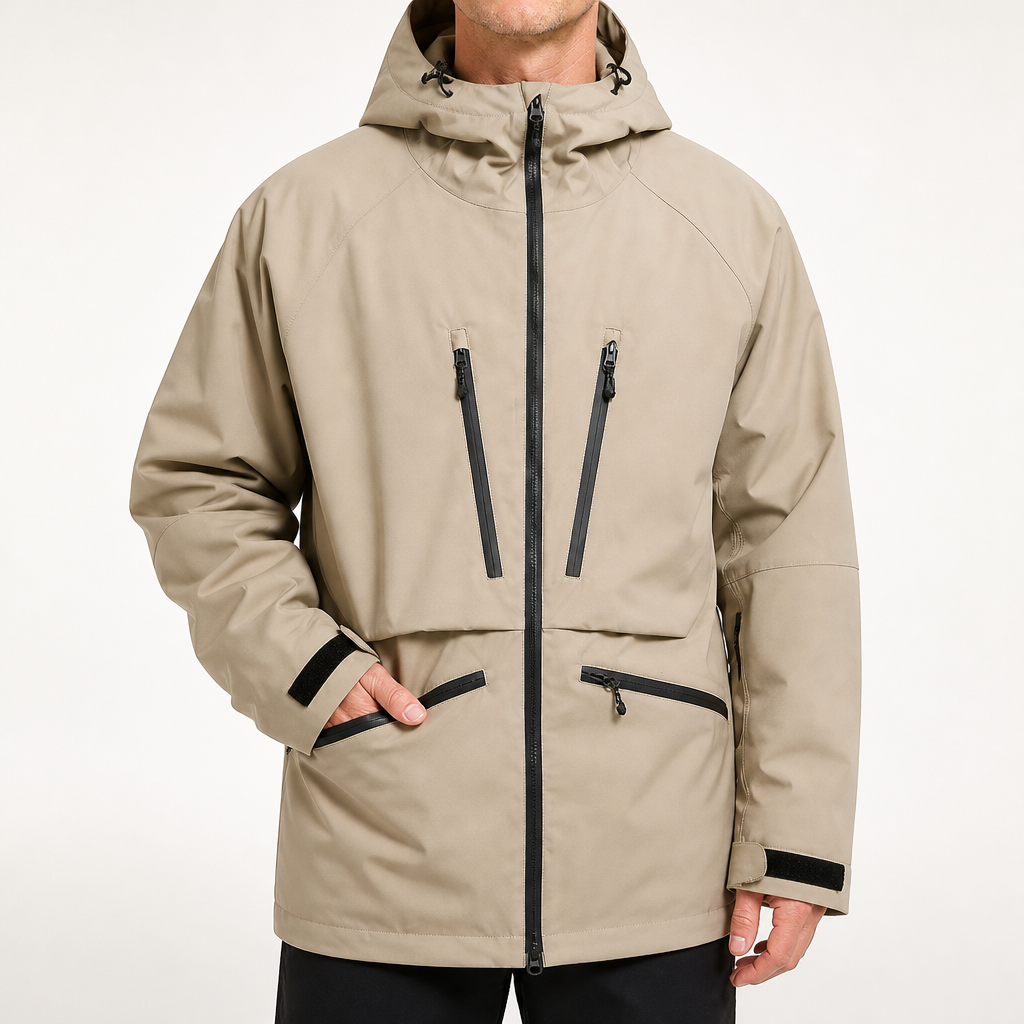 Elke | Mens Ski Jacket Waterproof Windproof Snowboard Winter Coat, Design 1