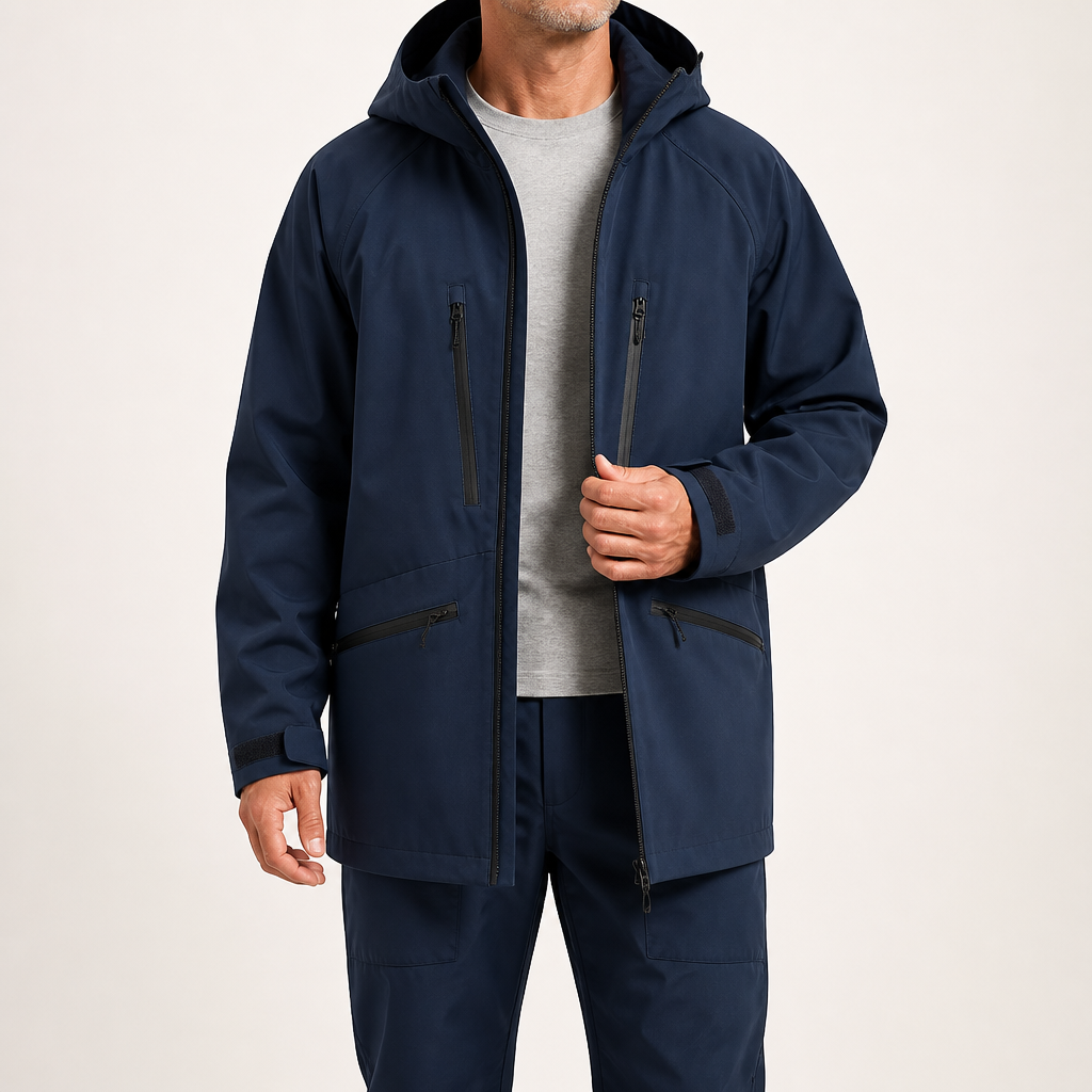 Elke | Mens Ski Jacket Waterproof Windproof Snowboard Winter Coat, Navy