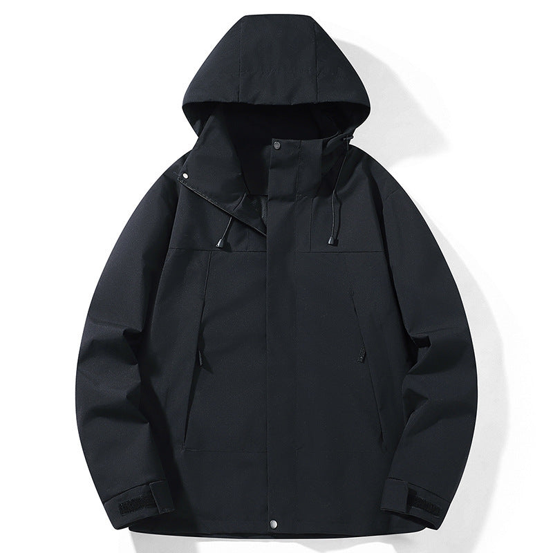 Ellis | Mens Waterproof Hardshell Ski Jacket, Black