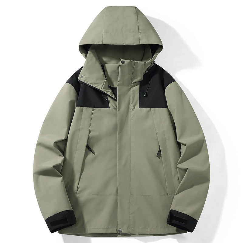 Ellis | Mens Waterproof Hardshell Ski Jacket, Matcha Green