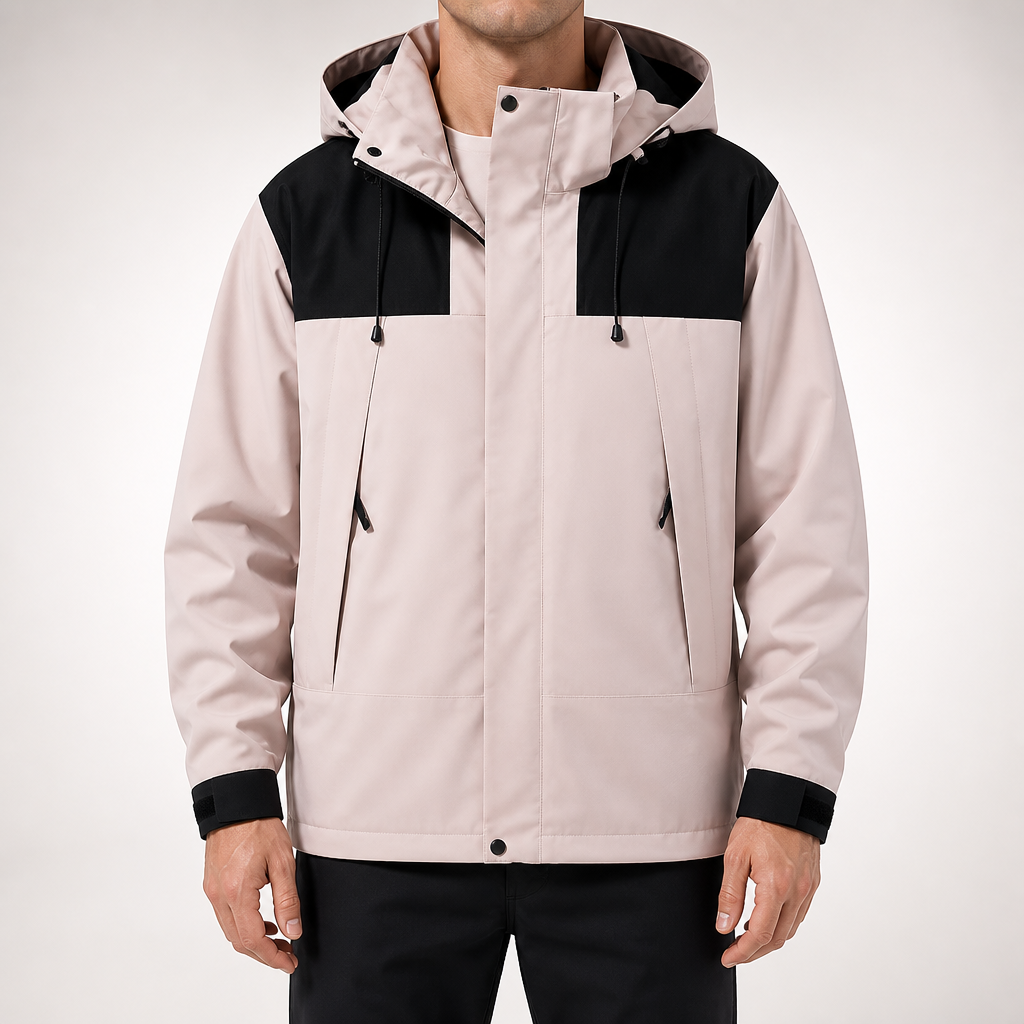Ellis | Mens Waterproof Hardshell Ski Jacket, Pink