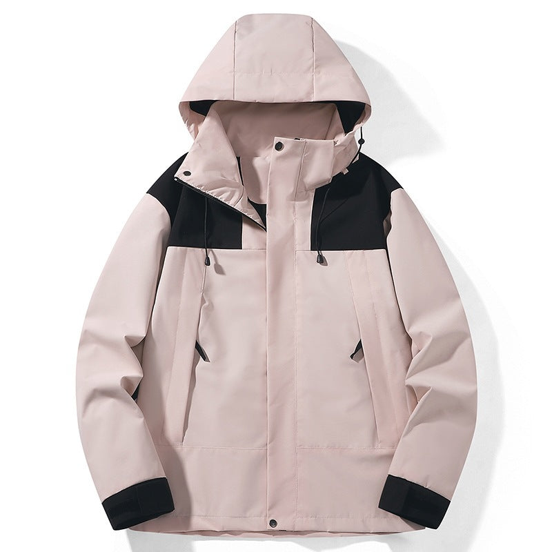 Ellis | Mens Waterproof Hardshell Ski Jacket, Pink