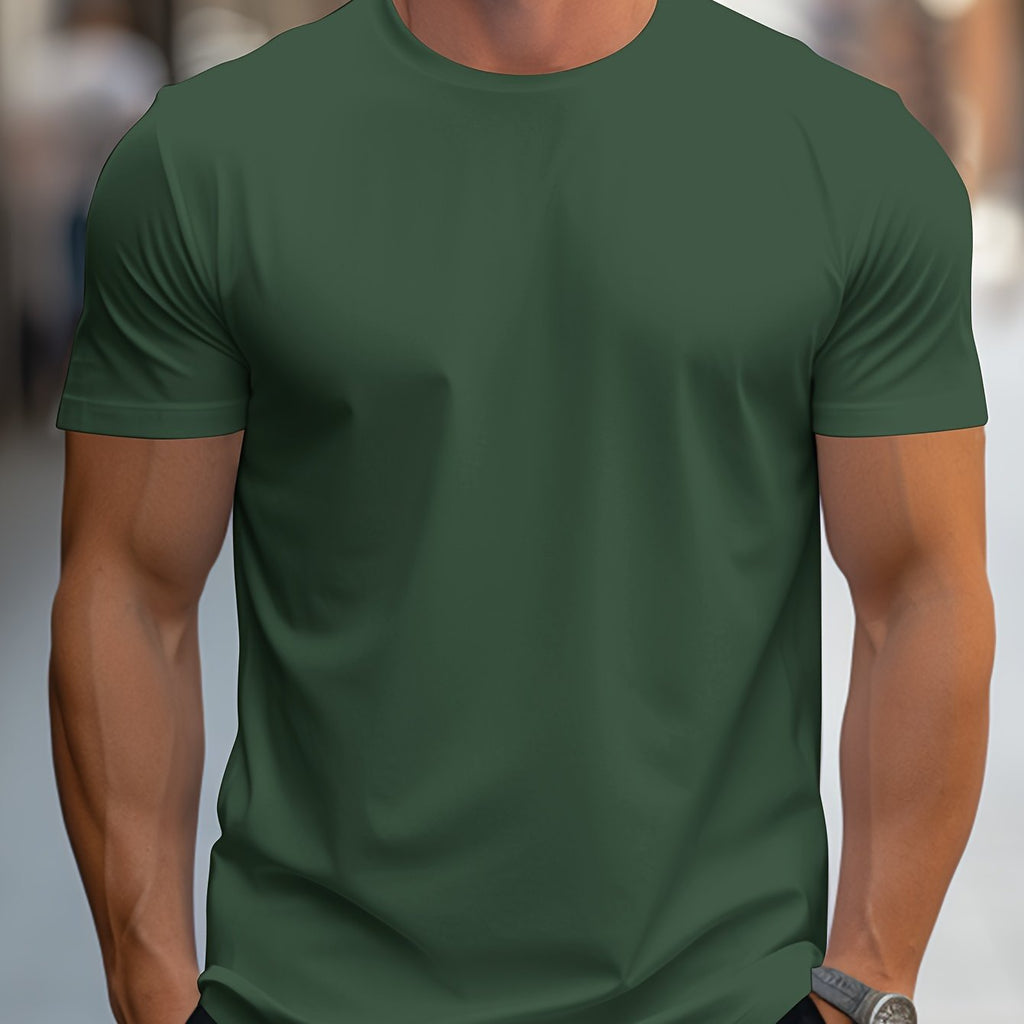 Emmerson | Mens Cotton Round Neck Short Sleeve T Shirt - Green