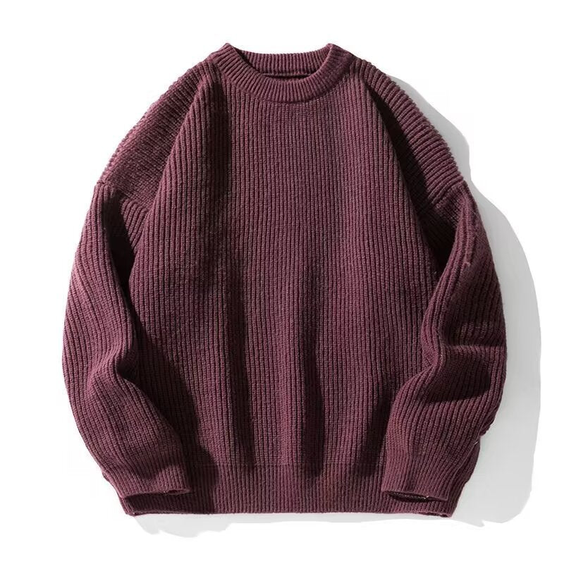 Everett | Mens Heavy Rib Knitted Jumper Loose - 1