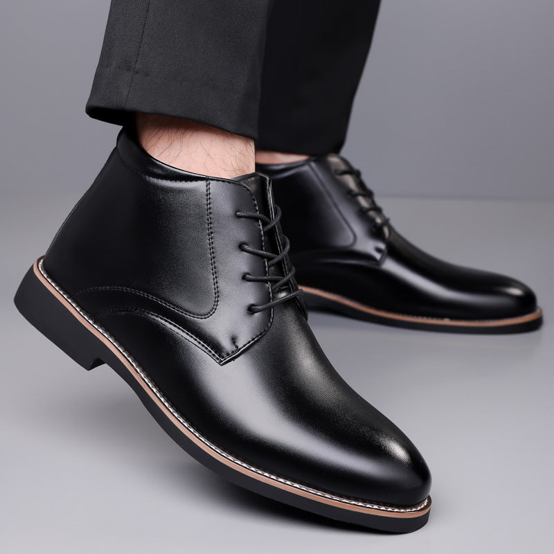 Everett | Mens Lace Up High Top Derby Ankle Leather Boots - 2