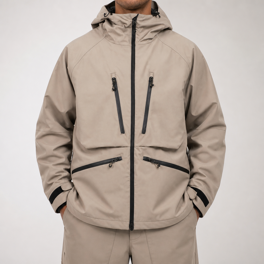 Faun | Mens Ski Jacket Waterproof Windproof Snowboard Winter Coat, Design 1