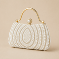 Faye | Womens Clutch Bag Evening Dinner Party Bag, White