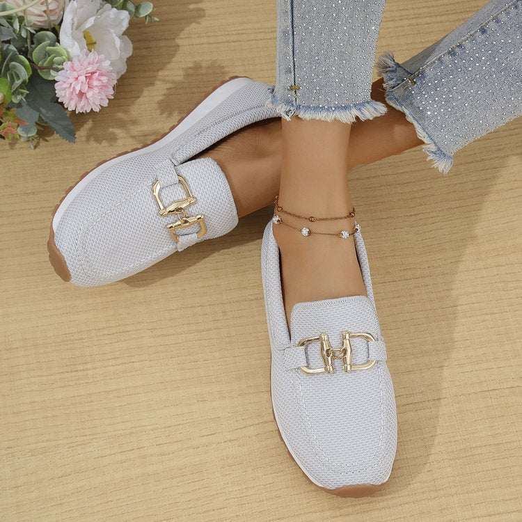 Fenna | Womens Canvas Low Top Casual Black White Flat Shoes - 6
