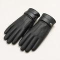 Fenwick | Mens Leather Sheepskin Touchscreen Winter Warm Ski Gloves, Design 1