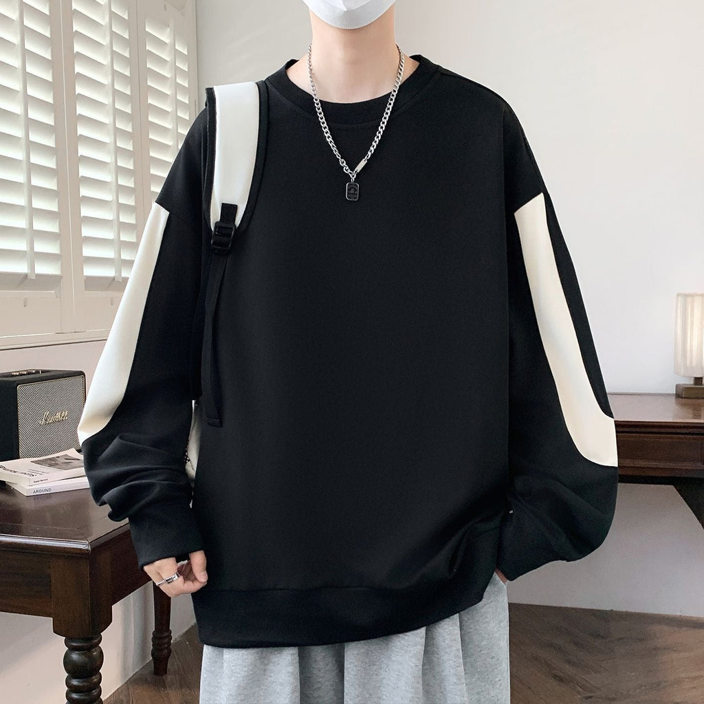 Fletcher | Mens Drop Shoulder Sweatshirt Plus Size Round Neck - 2