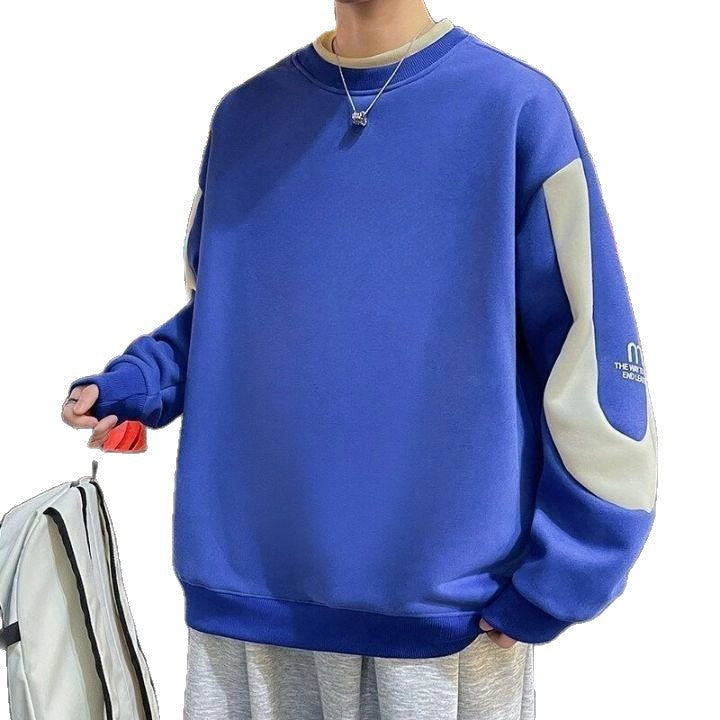 Fletcher | Mens Drop Shoulder Sweatshirt Plus Size Round Neck - 5