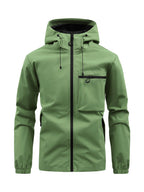 Fletcher | Mens Hooded Utility Workwear Jacket, Fruit Green