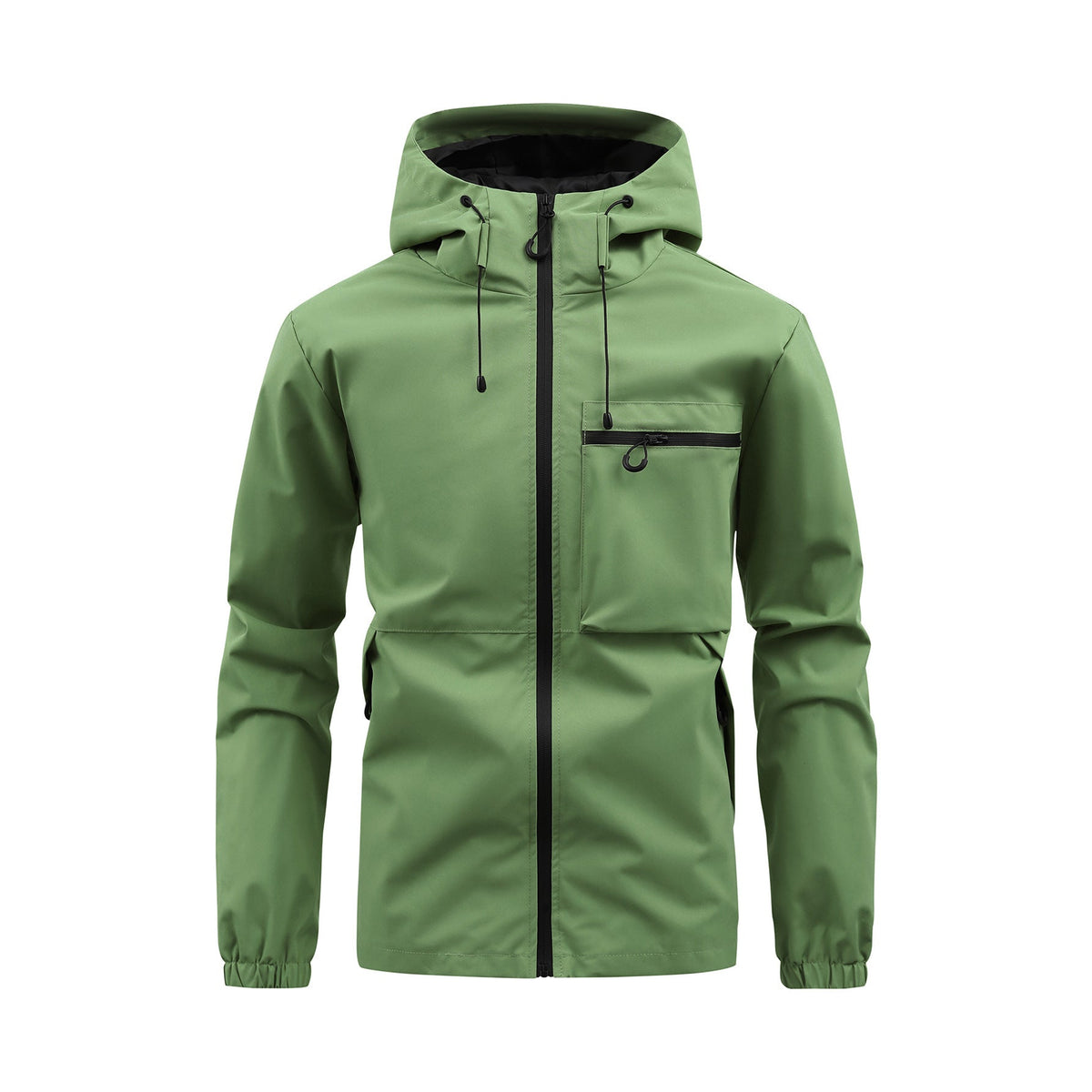 Fletcher | Mens Hooded Utility Workwear Jacket, Fruit Green