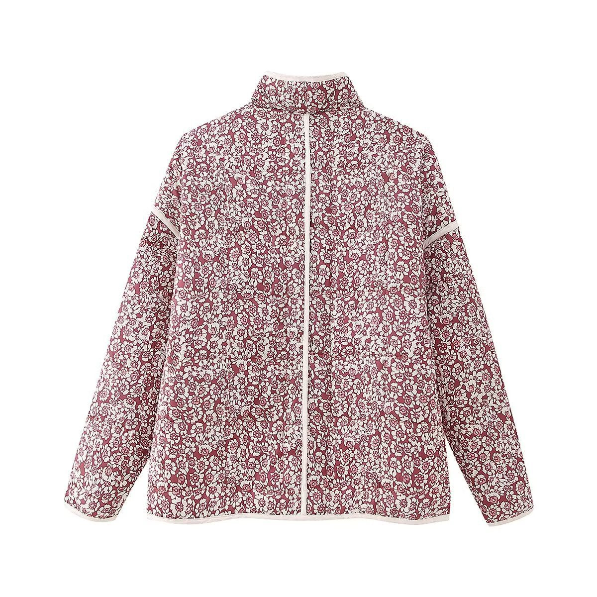 Fleur | Womens Printed Padded Cotton Lightweight Jacket - 2
