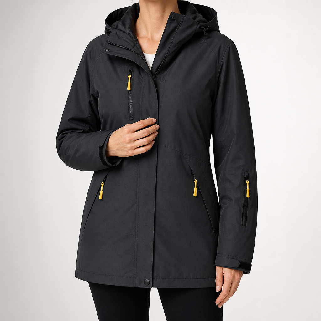 Foster | Womens Waterproof Jacket Ski 3 In 1 Windproof Hooded Winter Coat, Dark Gray