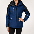 Foster | Womens Waterproof Jacket Ski 3 In 1 Windproof Hooded Winter Coat, Navy Blue