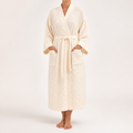 Genevieve | Womens Dressing Gown Cotton Loungewear Robe Nightwear, Design 1