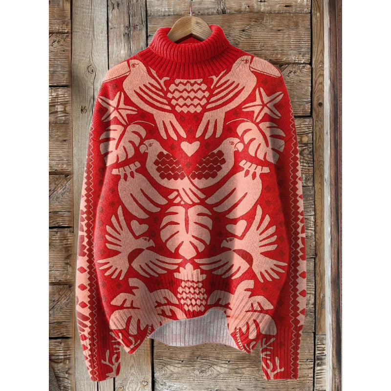 Georgiana | Womens Printed Cape Cardigan Soft Knit Wrap - 8