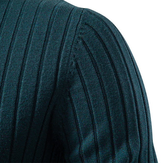 Gideon | Mens Knitted Jumper Roll Neck Pullover Warm Winter Sweater - 3