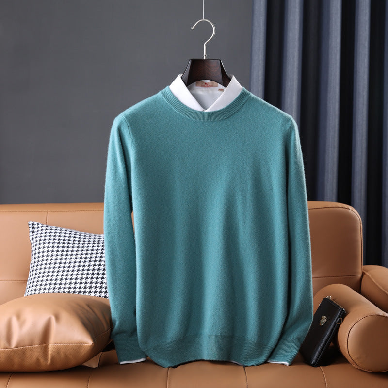 Gideon | Mens V Neck Loose Knitted Jumper - 3