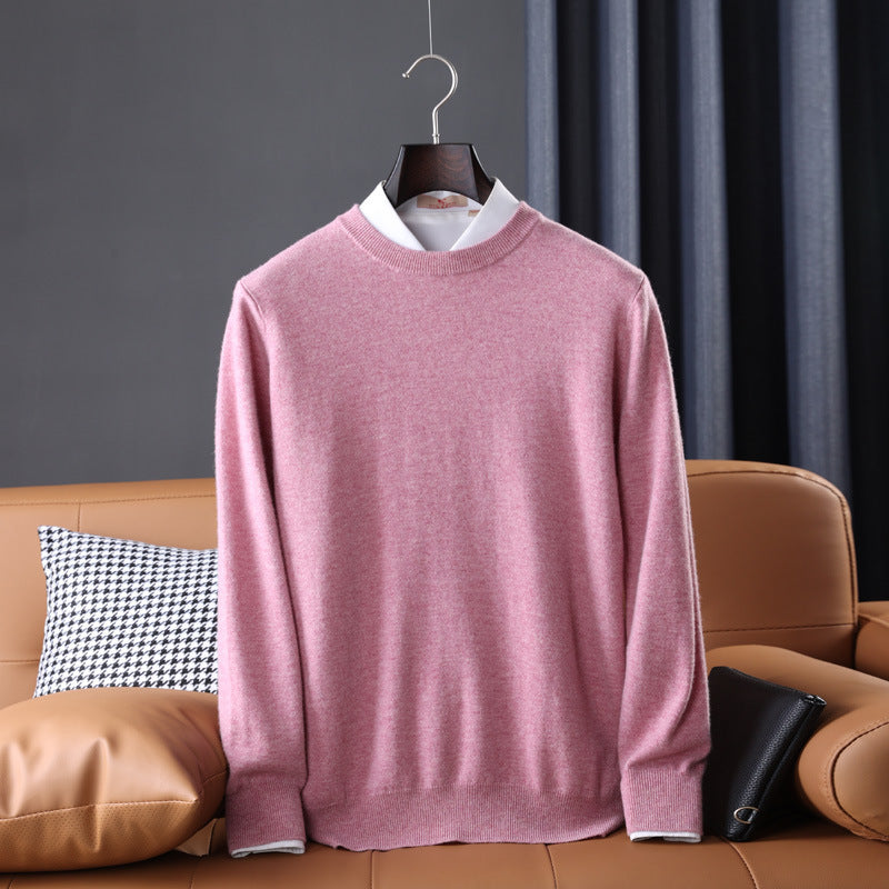 Gideon | Mens V Neck Loose Knitted Jumper - 4