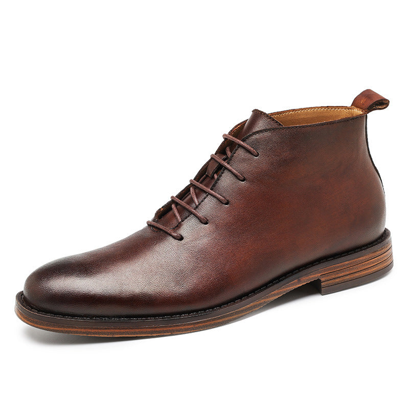 Grayson | Mens Retro High Top Leather Martin Boots - 1