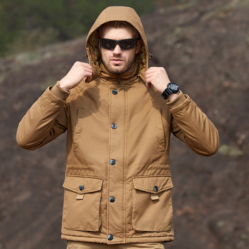 Harlan | Mens Fleece Lined Hooded Winter Work Jacket - 1