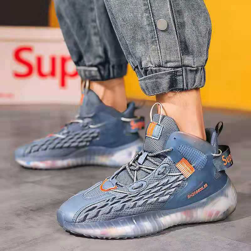 Harlan | Mens Lightweight Breathable Mesh Running On Shoes - Ice Blue
