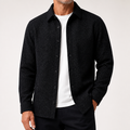 Harlan | Mens Casual Loose Fashion Long Sleeve Shirt, Black Top