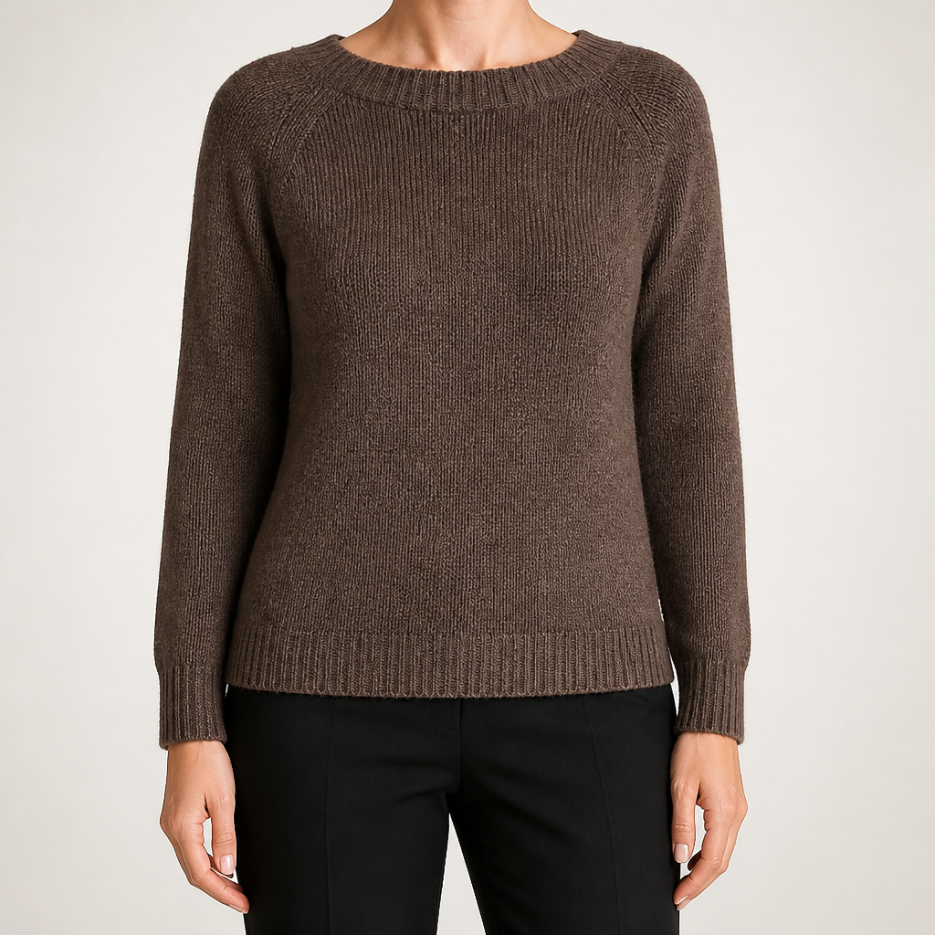 Hazel | Womens Wool Knitted Warm Cosy Winter Jumper Top, Design 2