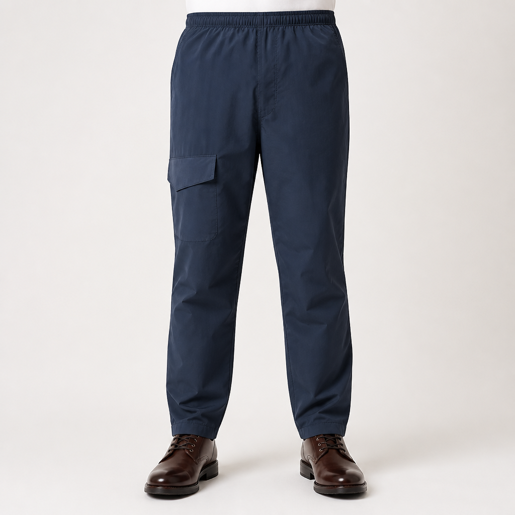 Hektor | Mens Waterproof Trousers Rain Pants Over Trousers Windproof, Navy Blue