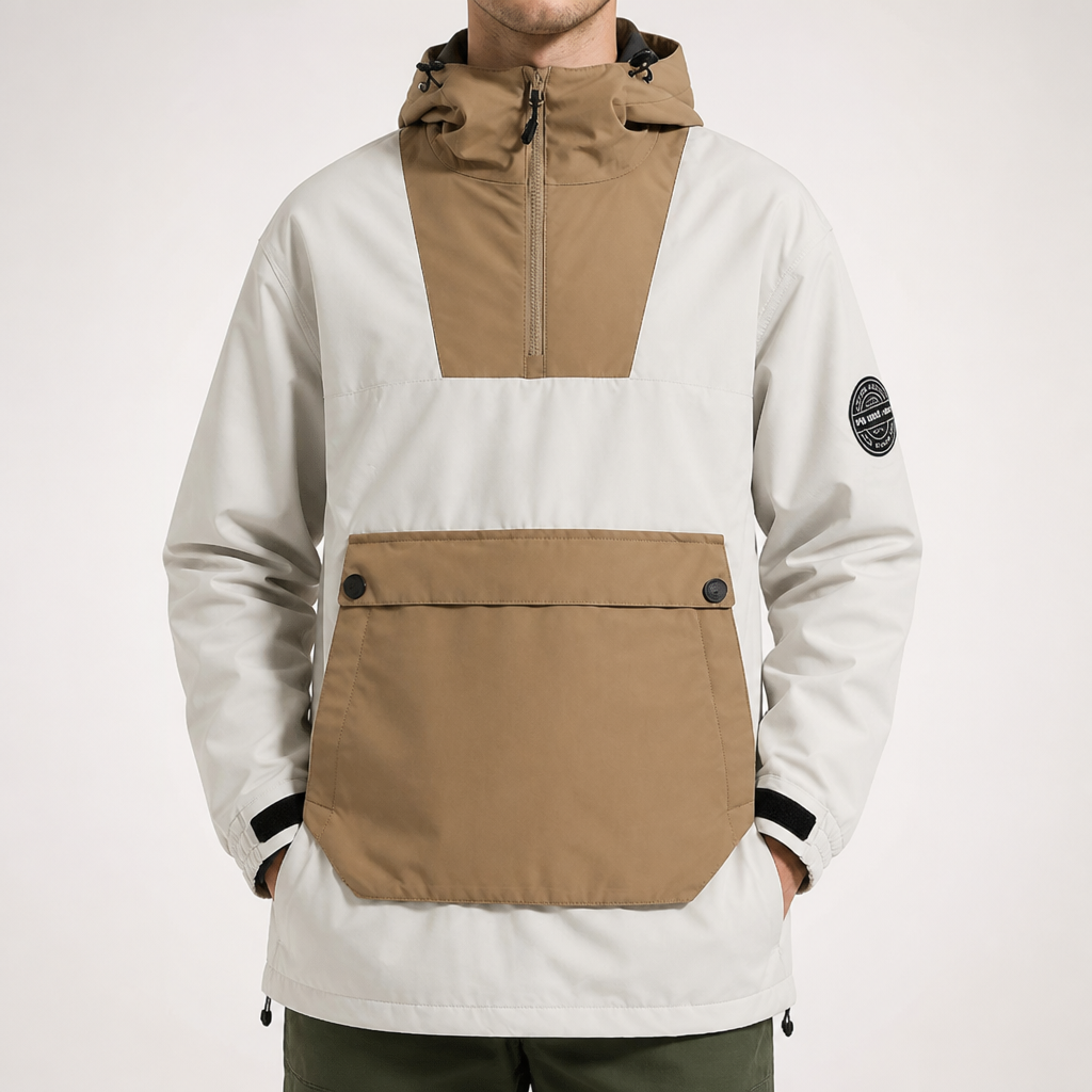 Hollis | Mens Ski Jacket Waterproof Windproof Snowboard Winter Coat, Coffee