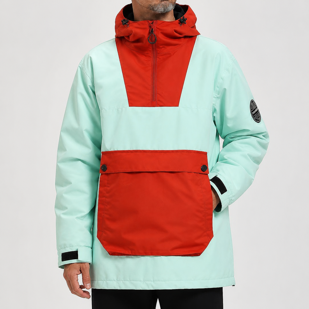 Hollis | Mens Ski Jacket Waterproof Windproof Snowboard Winter Coat, Light Green