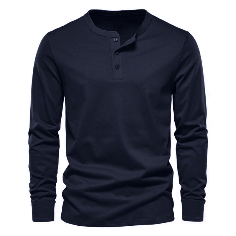 Holt | Mens Henley Long Sleeve Vintage Fitted Top - 5