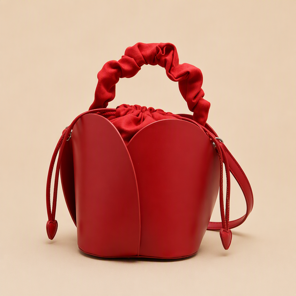 Honora | Womens Bucket Bag Tote Shoulder Crossbody Handbag, Red