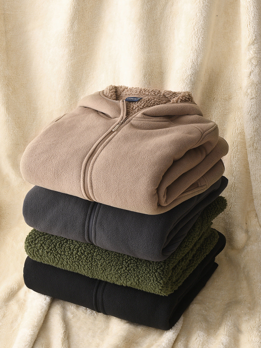 Imogen | Womens Hooded Fleece Zip Warm Casual Sweatshirt Shirt - 1