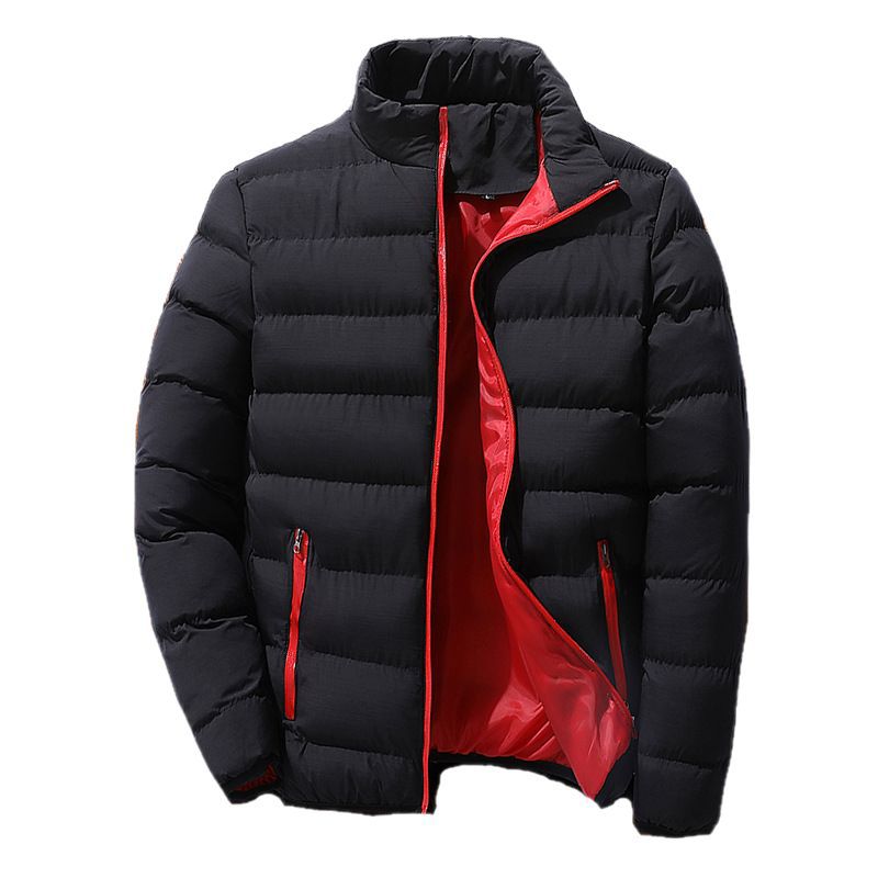 Isidore | Mens Warm Zip Stand Collar Winter Cotton Cardigan - 5