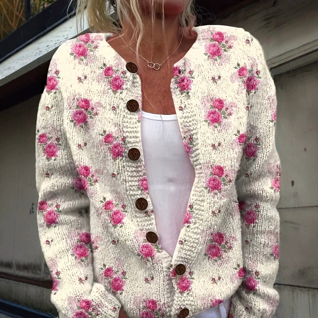 Isolde | Womens Texture Knit Cardigan Single Breasted Jumper Coat - 2