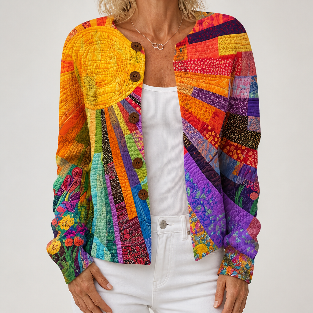 Isolde | Womens Knit Cardigan Single Breasted Texture Jumper Coat, Multi