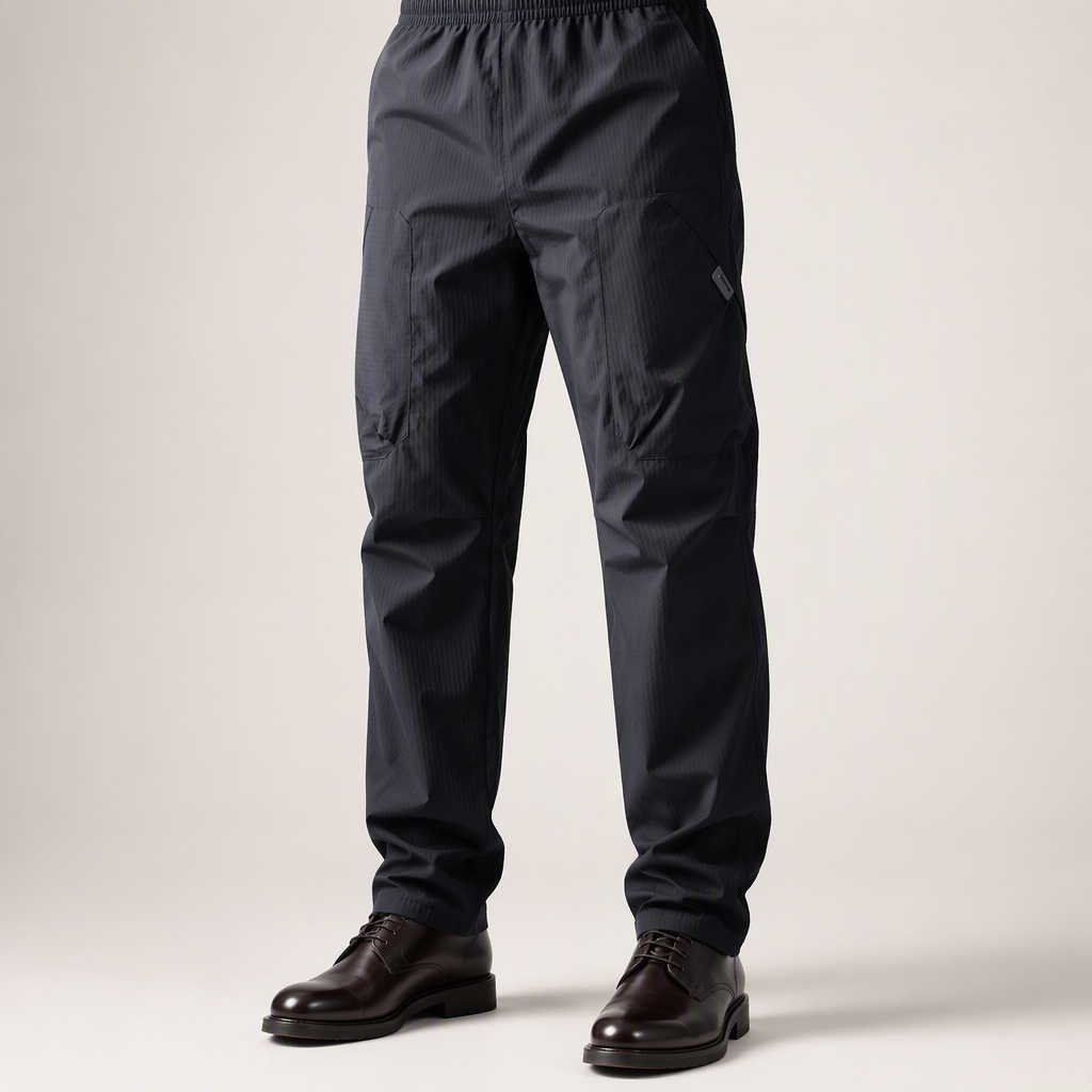 Ivar | Mens Waterproof Jacket Trousers Set Hooded Windproof Outdoor Suit, Black